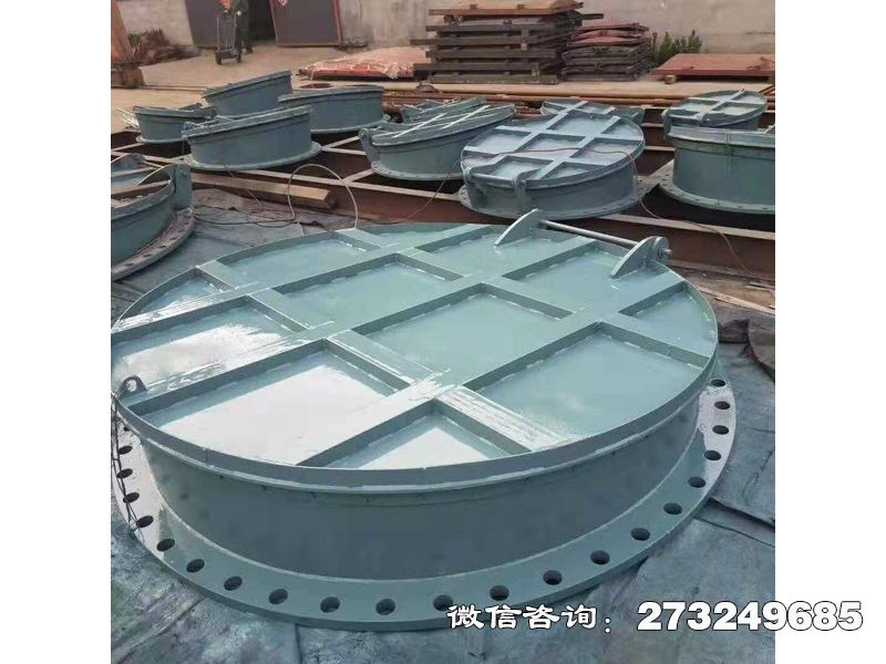 浦东新泵站钢制防潮拍门