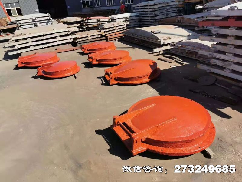 华宁县铸铁圆型管道拍门
